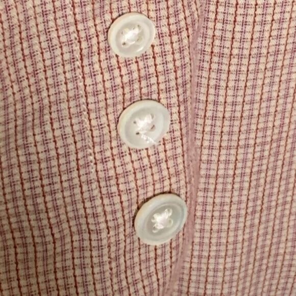 Hugo Boss Shirt Mens 16.5 Long Sleeve Button Down Top Plaid Work Casual Orange - Picture 11 of 12